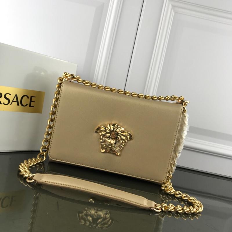 Versace Clutches DBFG170 Full Leather Plain Gold